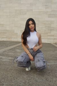 Jeans Cargo Multipocket Luxury Grigio - Vista 3