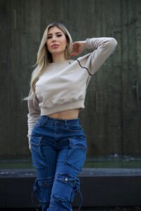 Jeans Cargo Multipocket Luxury Blue intermedio