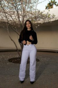 Jeans W Wide Leg Luxury Mónaco White