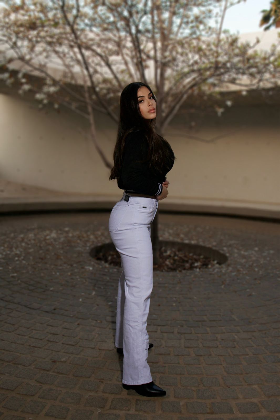 Jeans W Wide Leg Luxury Mónaco White