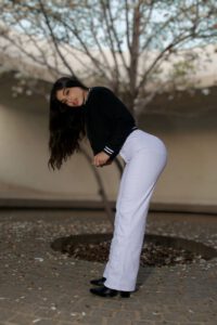 Jeans W Wide Leg Luxury Mónaco White - Vista 4