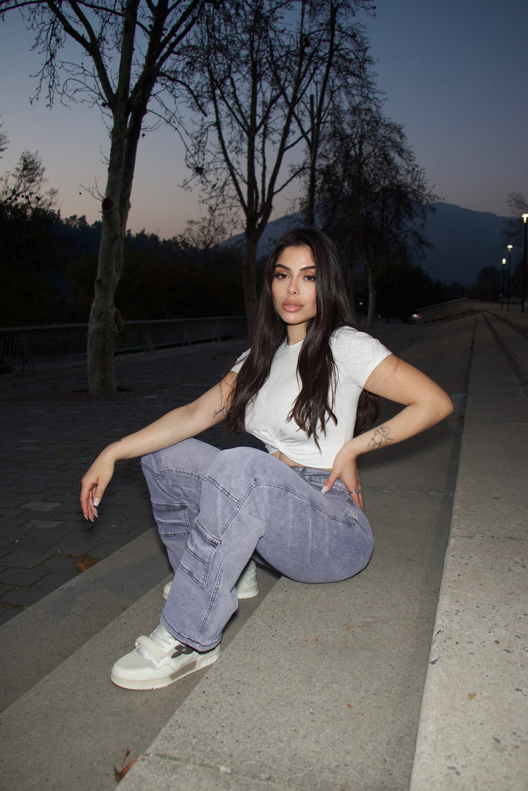 Jeans Wide Leg Verona grigio - Vista 3