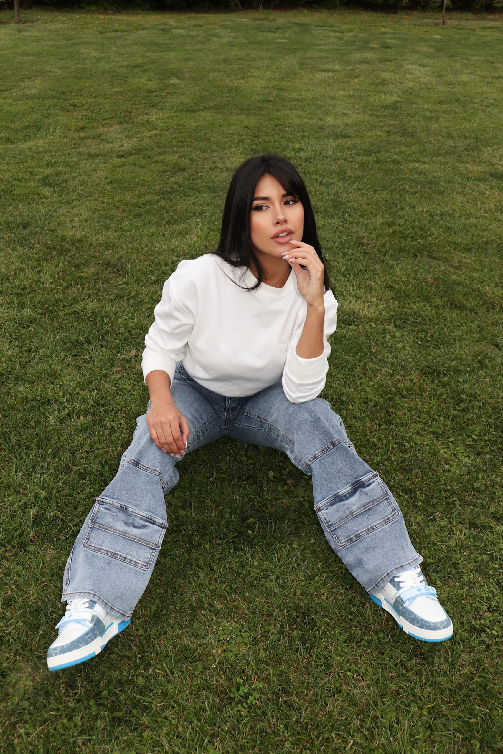 Jeans Wide Leg Verona Celeste - Vista 6