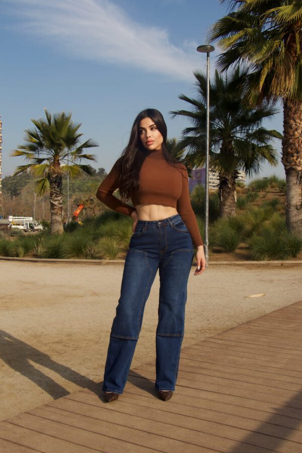 Jeans W Wide Leg Luxury Blue