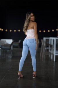 Jeans W classic celeste destroyed ice - Vista 5