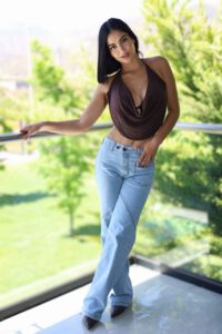 Jeans Wide Leg Crossed Celeste - Vista 4