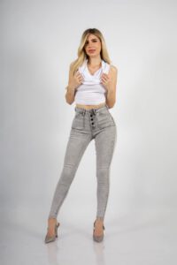 Jeans Monaco Grigio Claro - Vista 1