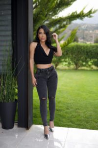 Jeans W classic destroyed Black nevado - Vista 1