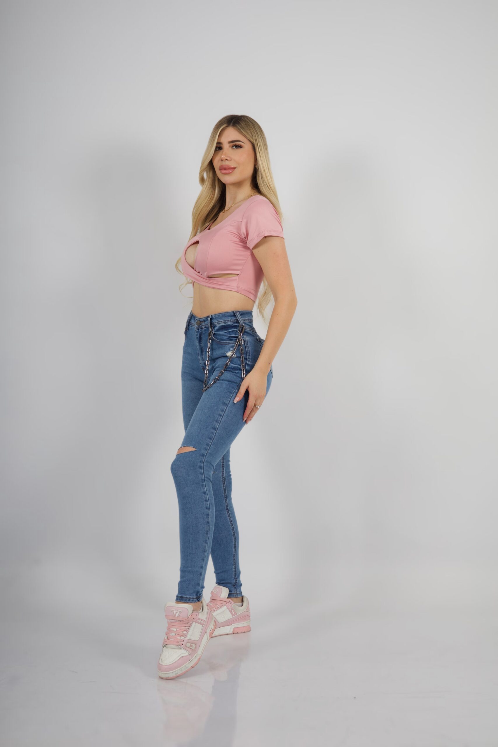 Jeans Rockstar Celeste intermedio - Vista 2