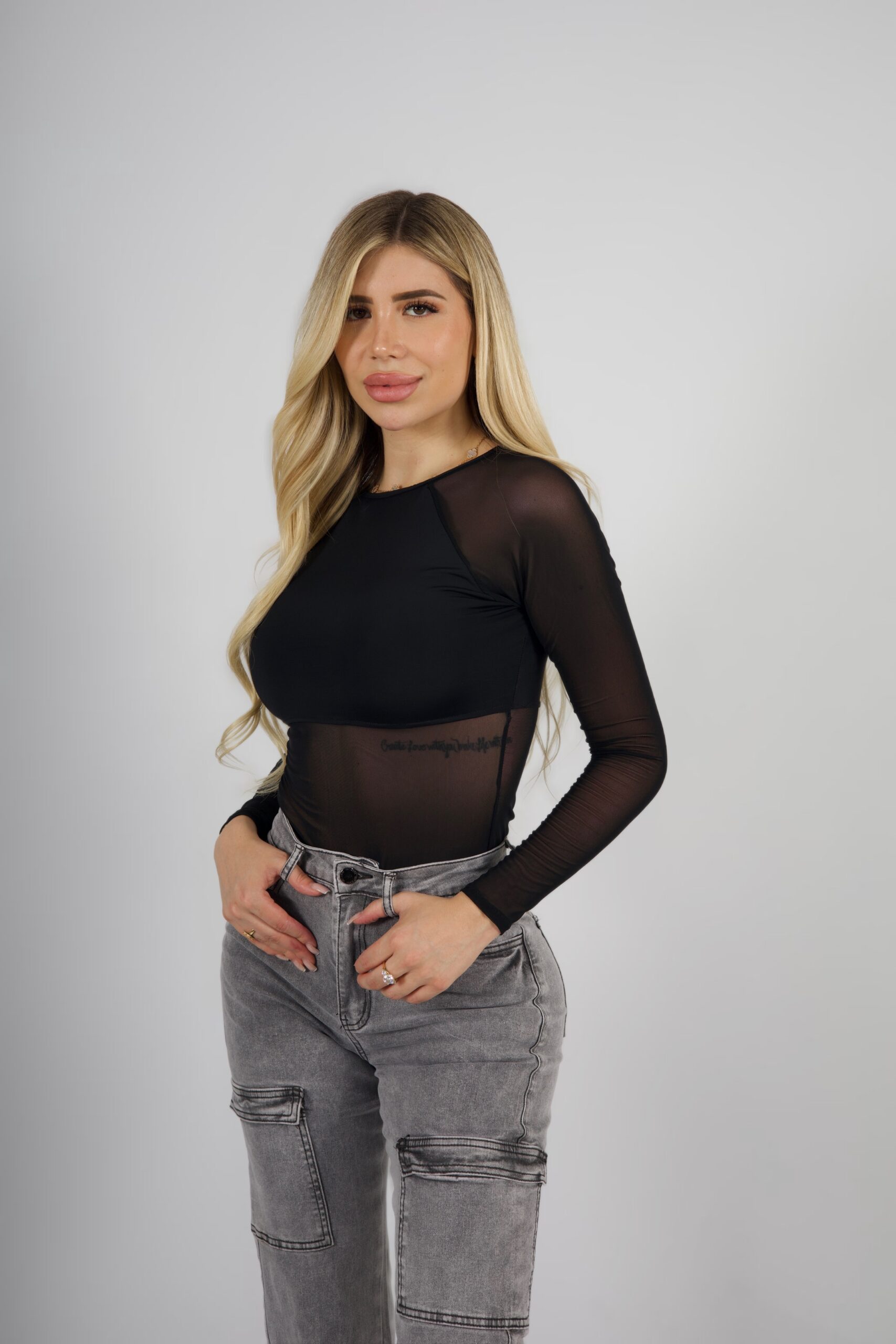 Jeans Cargo Paris Grigio Nevado - Vista 6