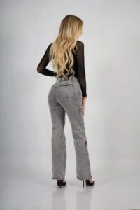 Jeans Cargo Paris Grigio Nevado - Vista 5