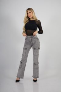 Jeans Cargo Paris Grigio Nevado - Vista 1