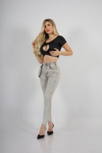 Jeans Rockstar Grigio - Vista 3