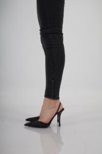 Jeans W Dark zipper desgastado - Vista 5