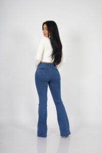 Jeans Flare four button Nueva York - Vista 3