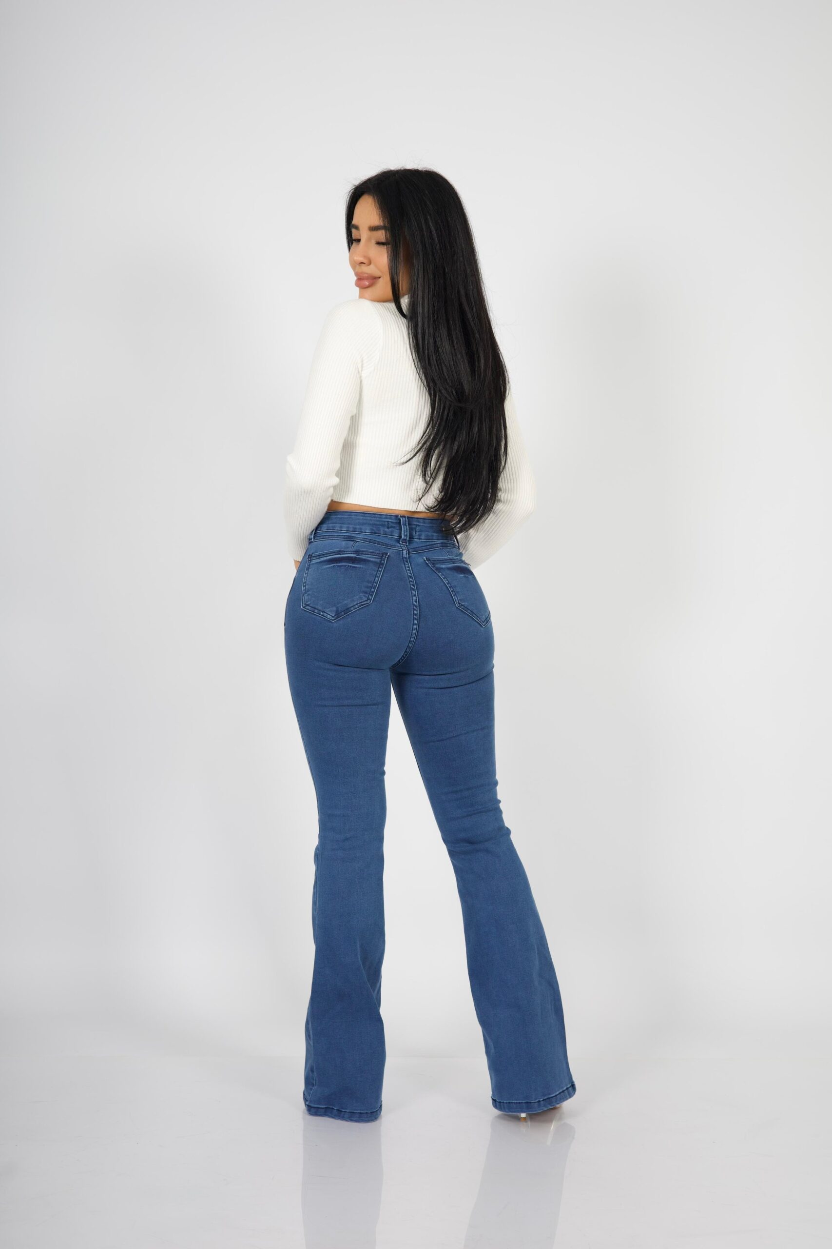 Jeans Flare four button Nueva York - Vista 3