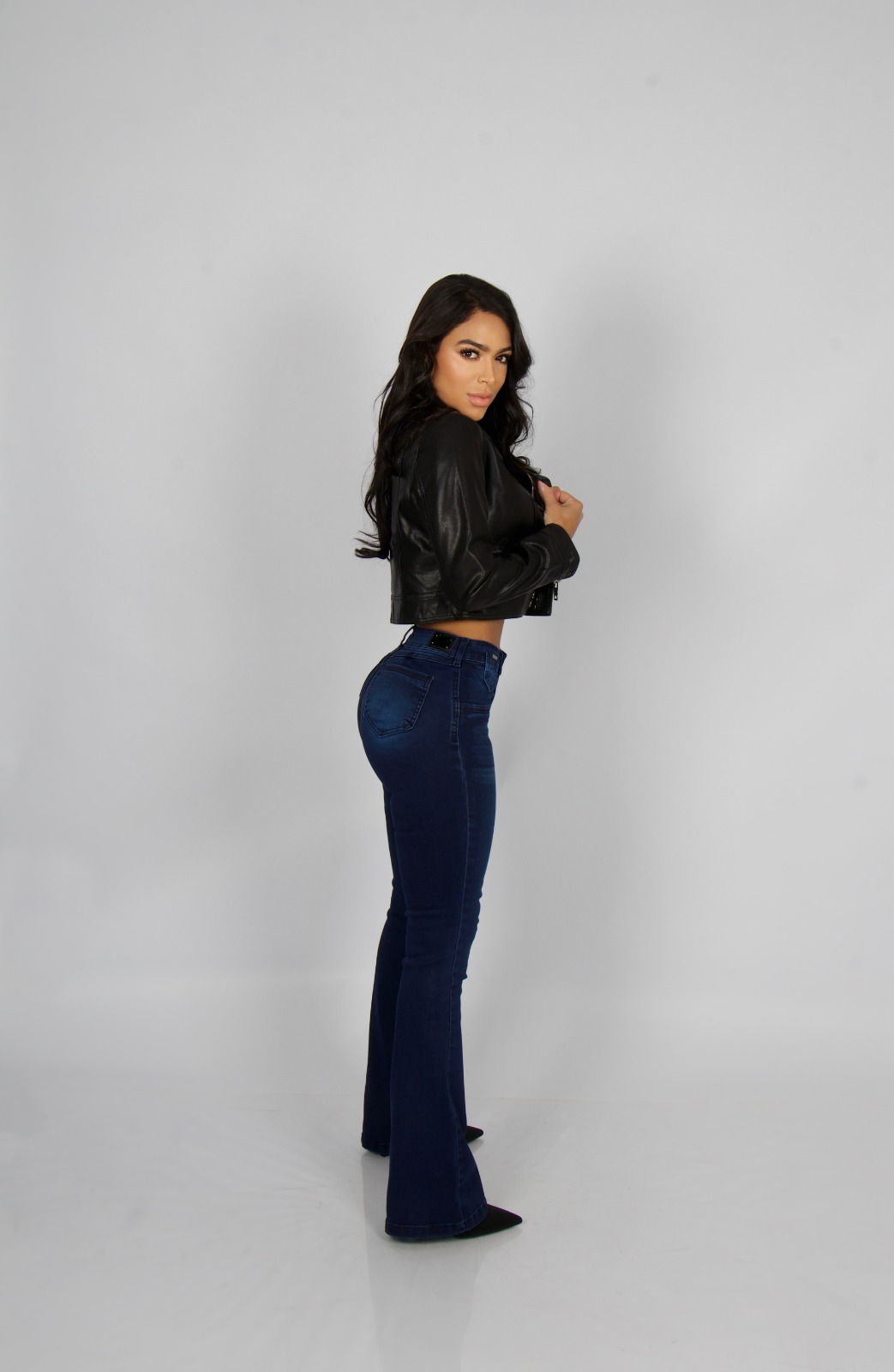 Jeans Flare Blue Bigotes - Vista 2